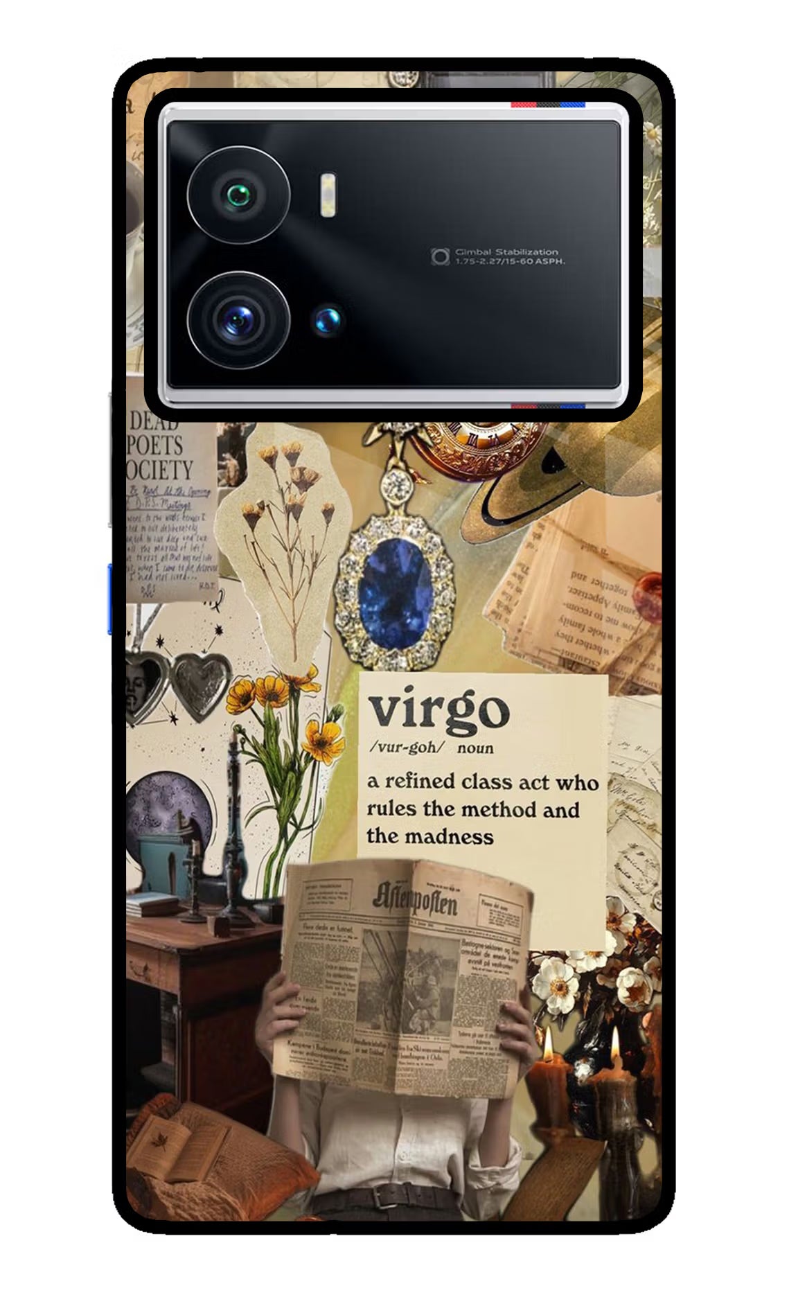 Virgo Zodiac iQOO 9 Pro 5G Glass Case Back Cover by Casekaro