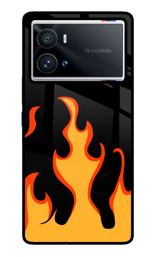 Fired Up – Black iQOO 9 Pro 5G Glass Case