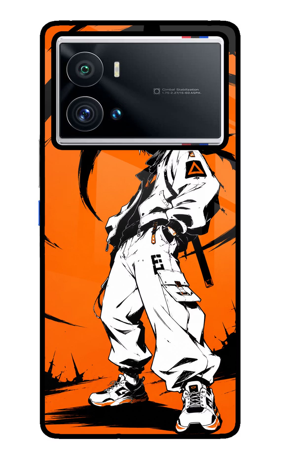 Street Samurai  iQOO 9 Pro 5G Glass Case Back Cover by Casekaro
