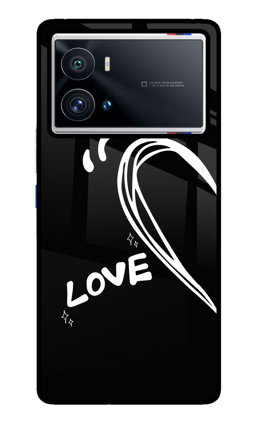 Love Line iQOO 9 Pro 5G Back Cover, Glass case