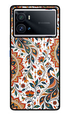 White Mayura iQOO 9 Pro 5G Glass Case