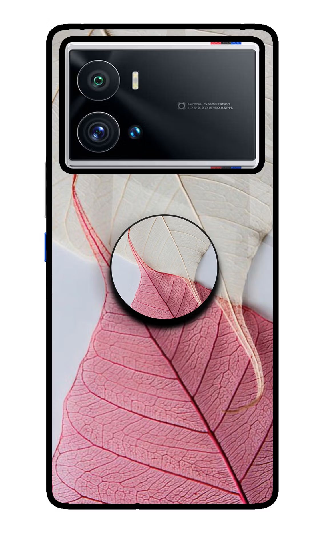 White Pink Leaf iQOO 9 Pro 5G Pop Case by Casekaro