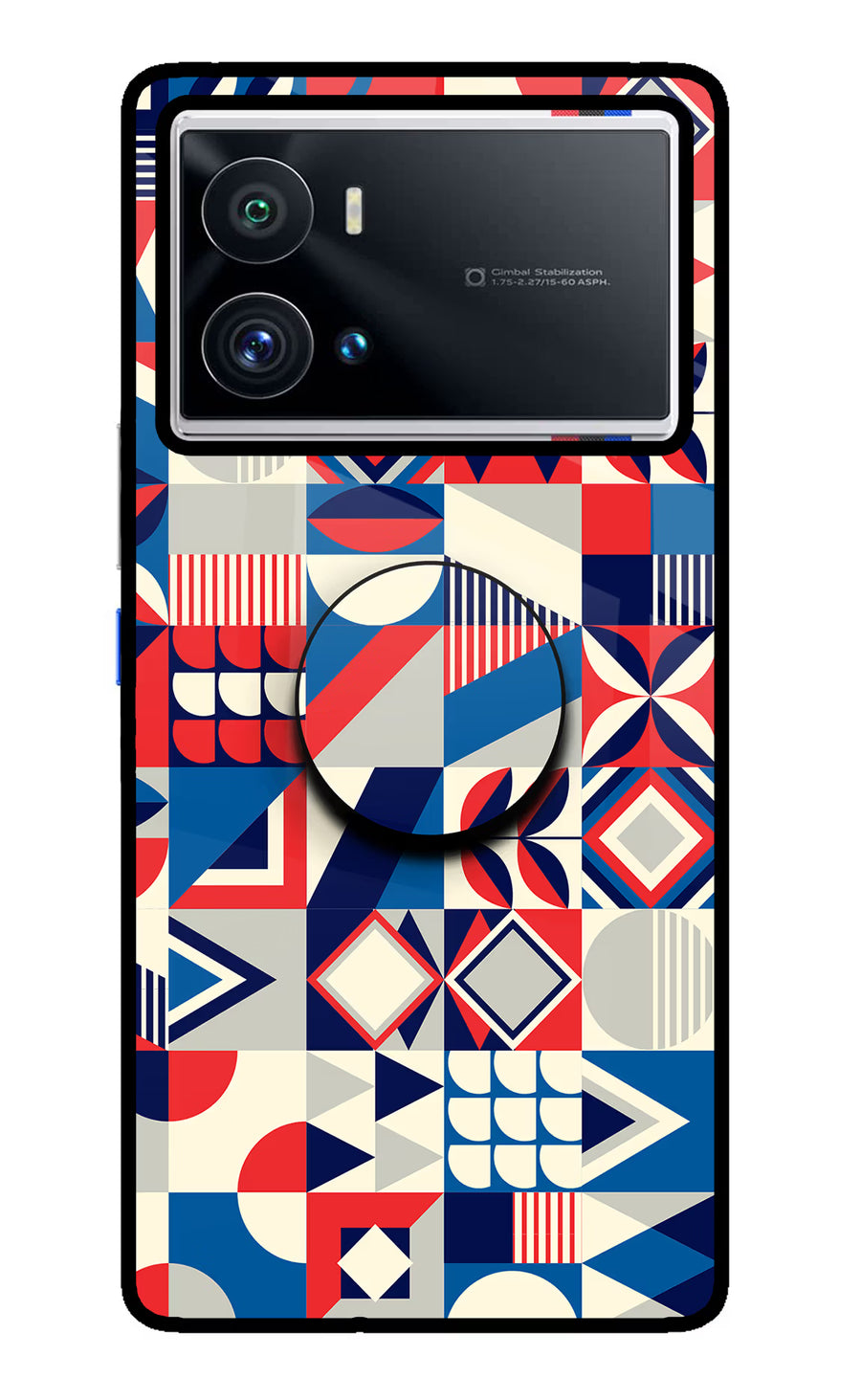 Colorful Pattern iQOO 9 Pro 5G Pop Case, Glass case