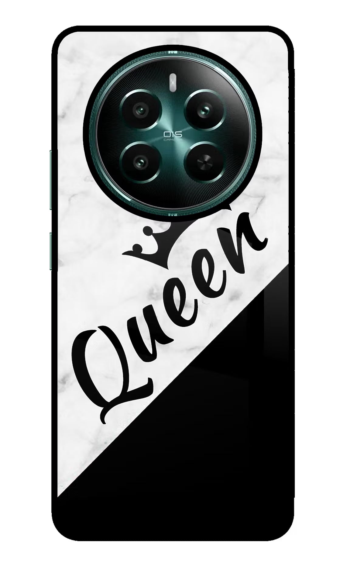 Queen Realme Narzo 70 5G/70 Pro 5G Glass Case Back Cover by Casekaro