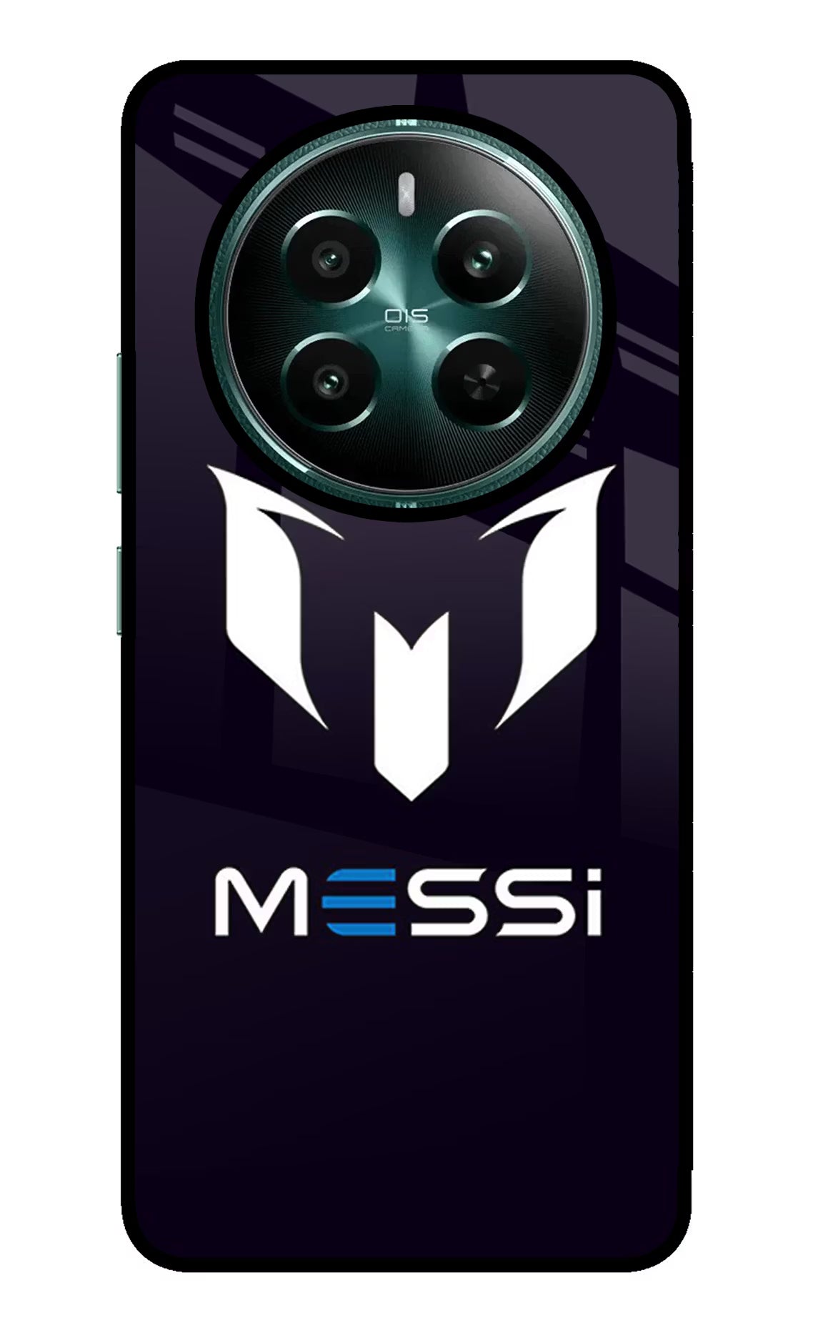 Messi Logo Realme Narzo 70 5G/70 Pro 5G Glass Case Back Cover by Casekaro