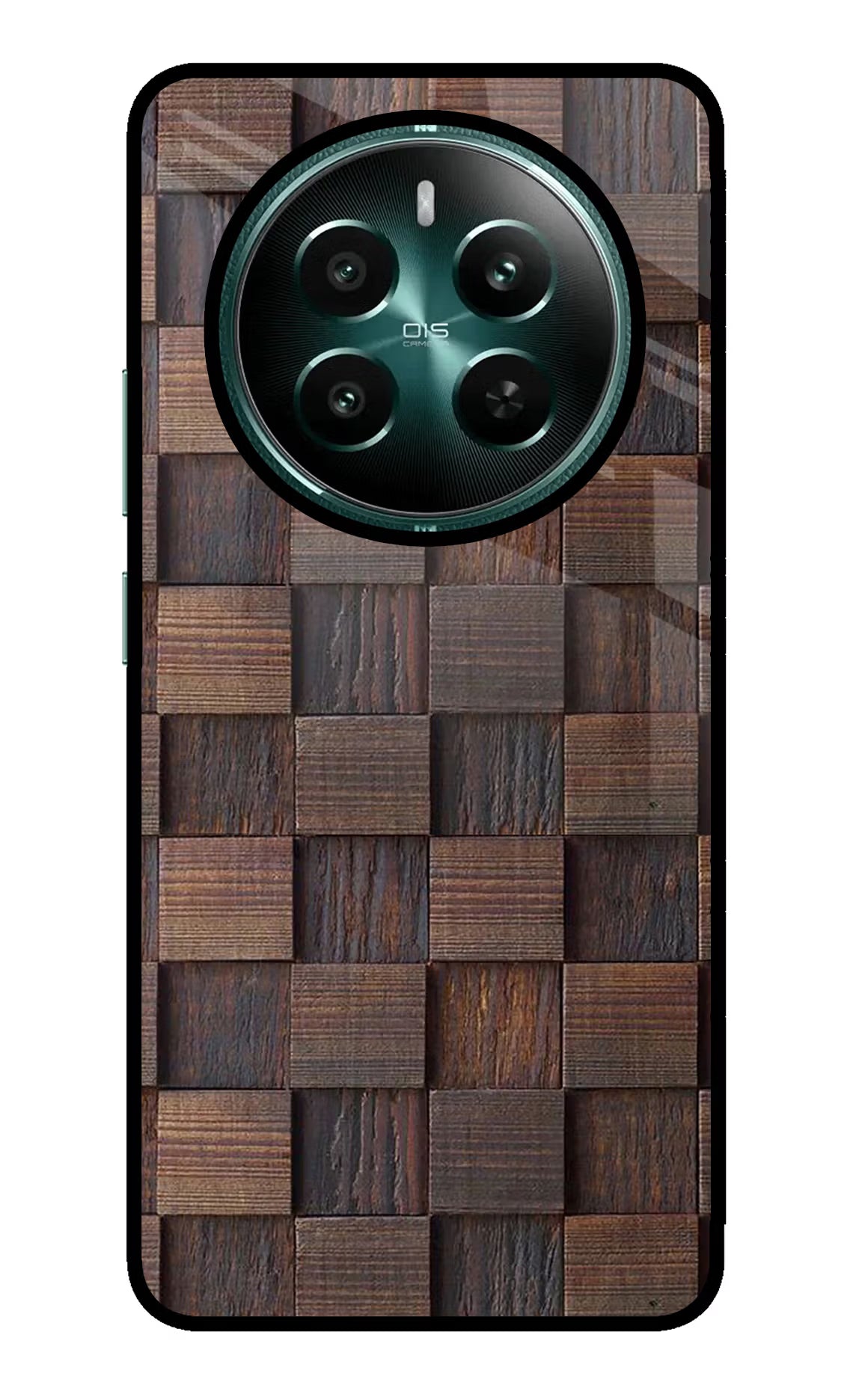 Wooden Cube Design Realme Narzo 70 5G/70 Pro 5G Glass Case Back Cover by Casekaro