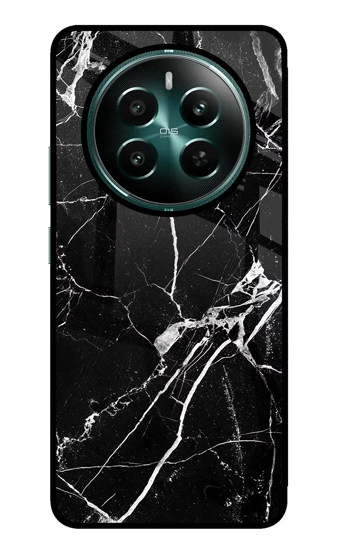 Black Marble Pattern Realme Narzo 70 5G/70 Pro 5G Glass Case Back Cover by Casekaro