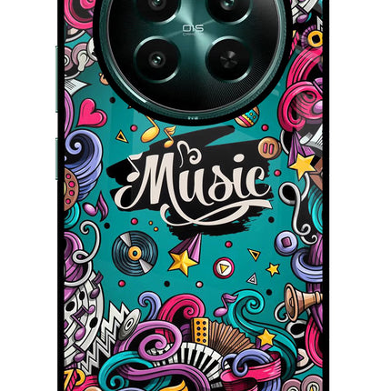 Music Graffiti Realme Narzo 70 5G/70 Pro 5G Glass Case