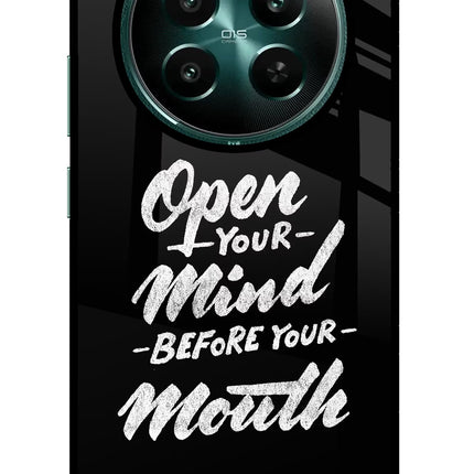 Open Your Mind Before Your Mouth Realme Narzo 70 5G/70 Pro 5G Glass Case