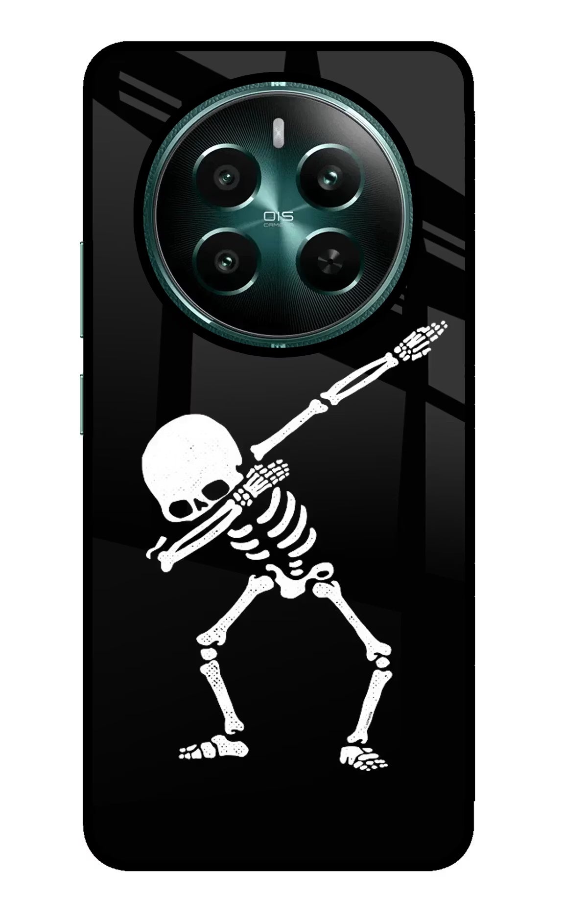 Dabbing Skeleton Art Realme Narzo 70 5G/70 Pro 5G Glass Case