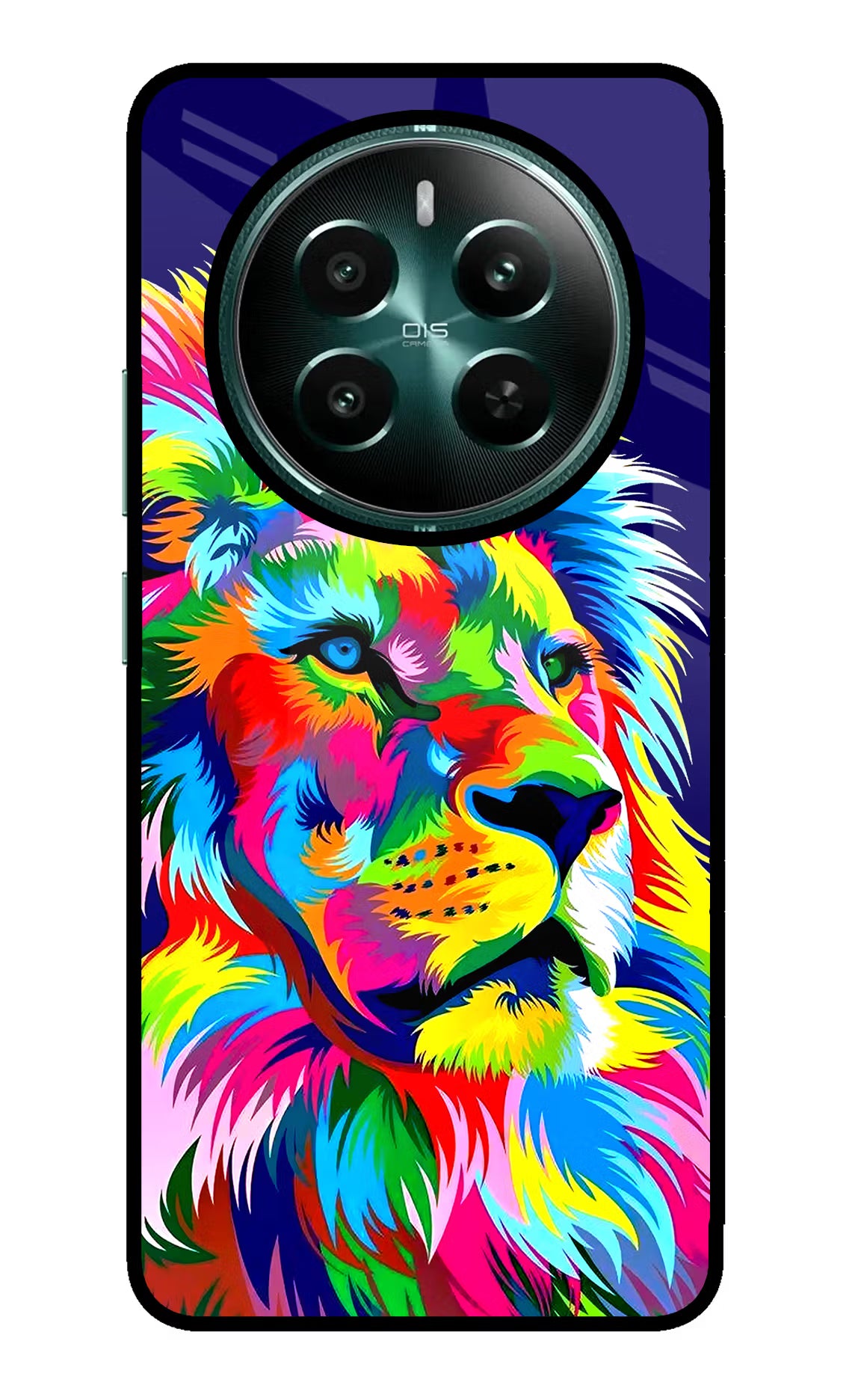 Vector Art Lion Realme Narzo 70 5G/70 Pro 5G Glass Case Back Cover by Casekaro