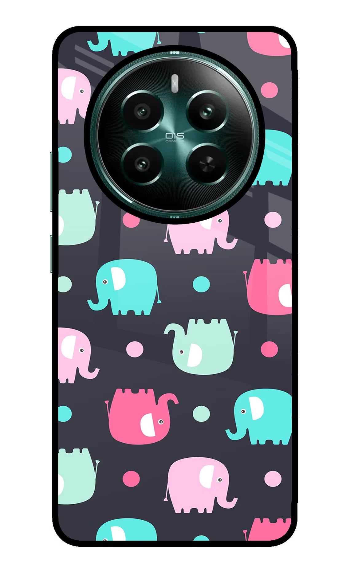 Elephants Realme Narzo 70 5G/70 Pro 5G Glass Case
