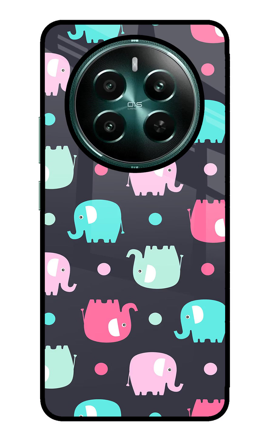 Elephants Realme Narzo 70 5G/70 Pro 5G Back Cover, Glass case