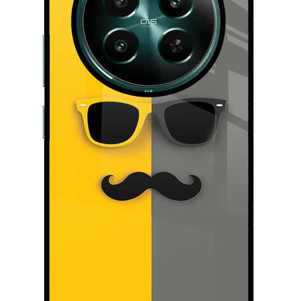 Sunglasses with Mustache Realme Narzo 70 5G/70 Pro 5G Glass Case