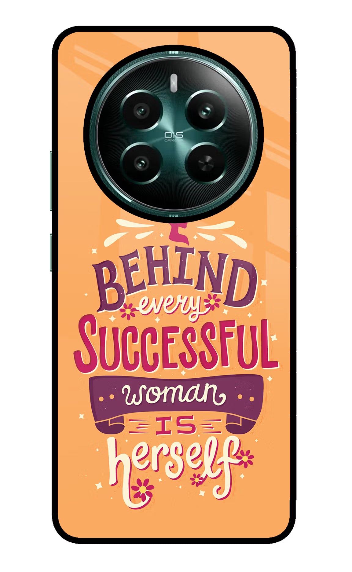 Behind Every Successful Woman There Is Herself Realme Narzo 70 5G/70 Pro 5G Glass Case Back Cover by Casekaro