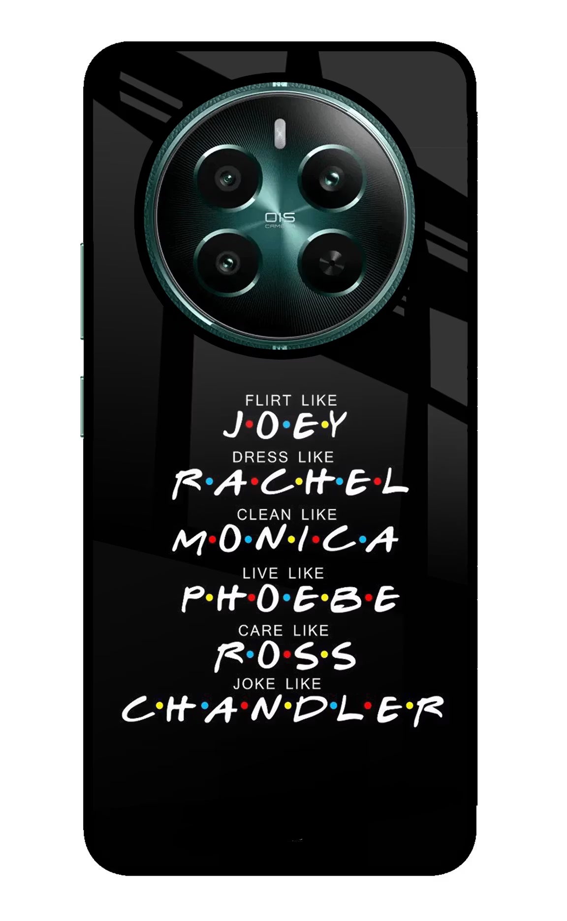 FRIENDS Character Realme Narzo 70 5G/70 Pro 5G Glass Case Back Cover by Casekaro