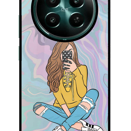 Selfie Girl Realme Narzo 70 5G/70 Pro 5G Glass Case
