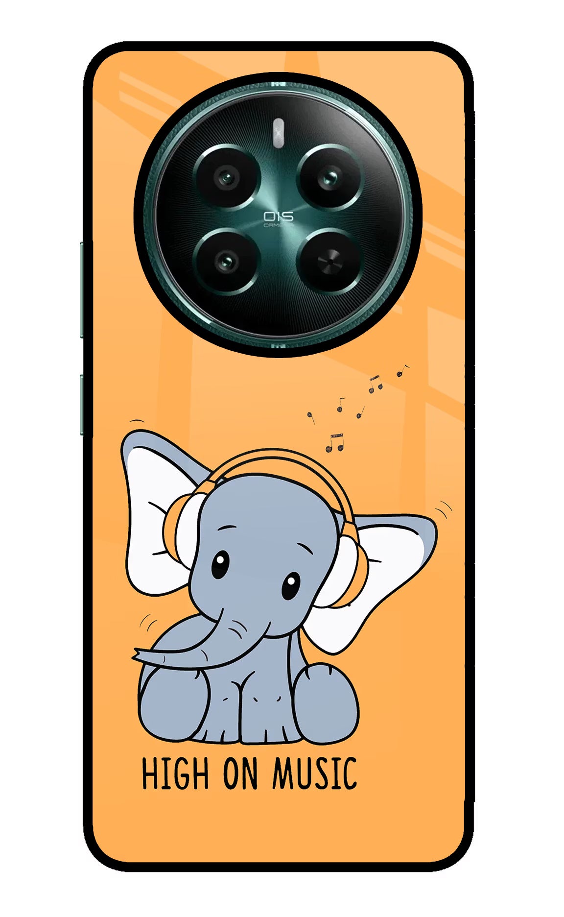 High On Music Realme Narzo 70 5G/70 Pro 5G Glass Case Back Cover by Casekaro