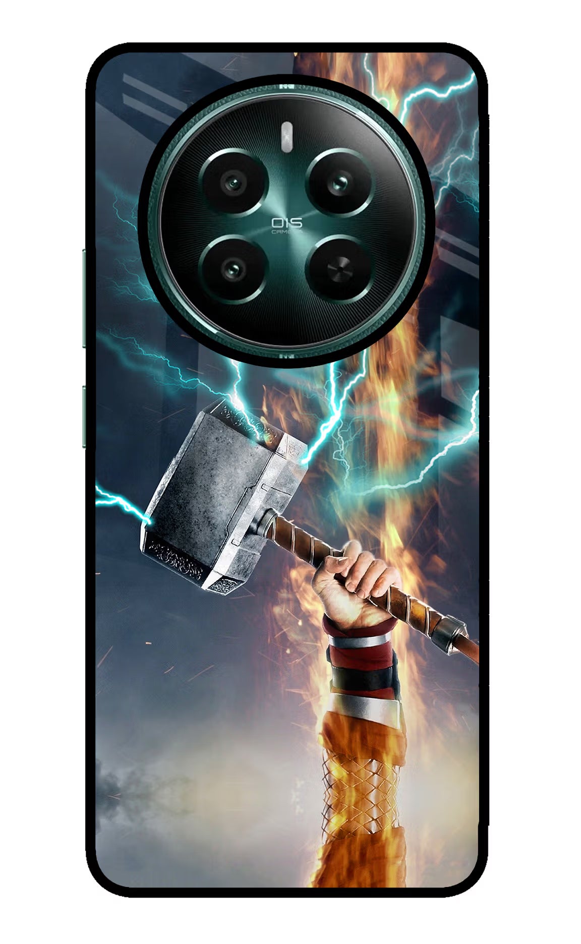 Thor Hammer Mjolnir Realme Narzo 70 5G/70 Pro 5G Glass Case Back Cover by Casekaro