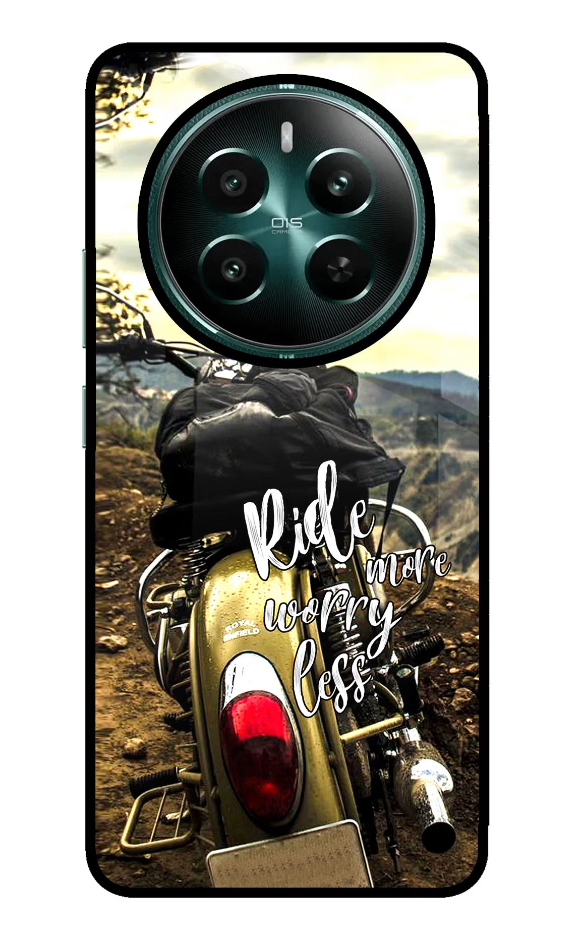 Ride More Worry Less Realme Narzo 70 5G/70 Pro 5G Glass Case Back Cover by Casekaro