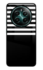 Black and White Print Realme Narzo 70 5G/70 Pro 5G Glass Case