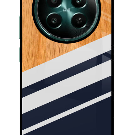 Blue and white wooden Realme Narzo 70 5G/70 Pro 5G Glass Case