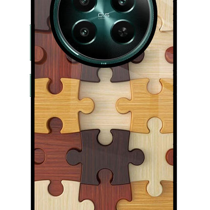 Wooden Puzzle Realme Narzo 70 5G/70 Pro 5G Glass Case