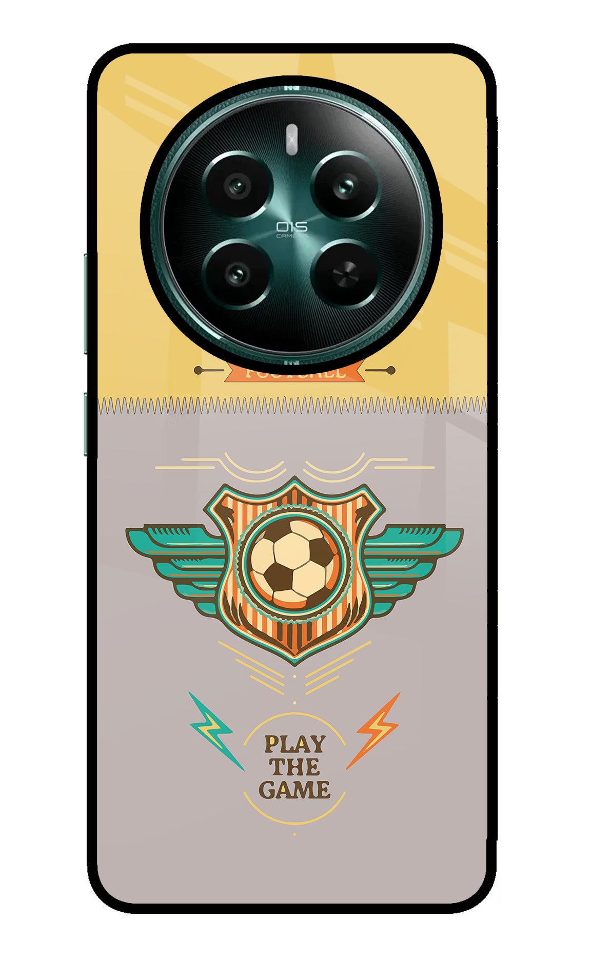 Football Realme Narzo 70 5G/70 Pro 5G Glass Case Back Cover by Casekaro