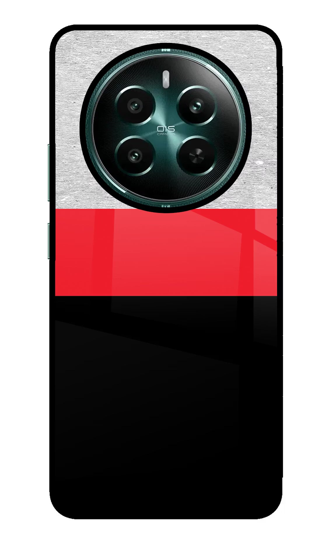 Tri Color Pattern Realme Narzo 70 5G/70 Pro 5G Glass Case Back Cover by Casekaro