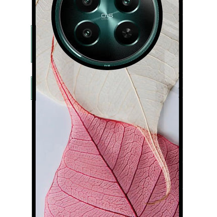 White Pink Leaf Realme Narzo 70 5G/70 Pro 5G Glass Case