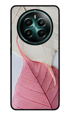 White Pink Leaf Realme Narzo 70 5G/70 Pro 5G Glass Case
