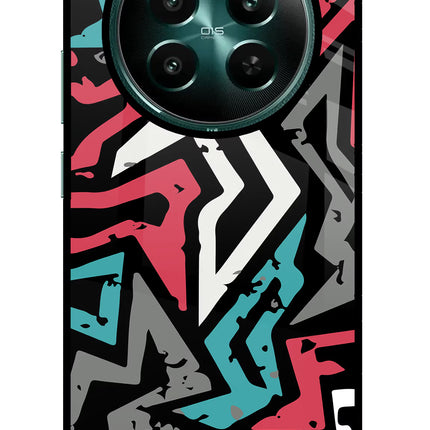 Geometric Graffiti Realme Narzo 70 5G/70 Pro 5G Glass Case