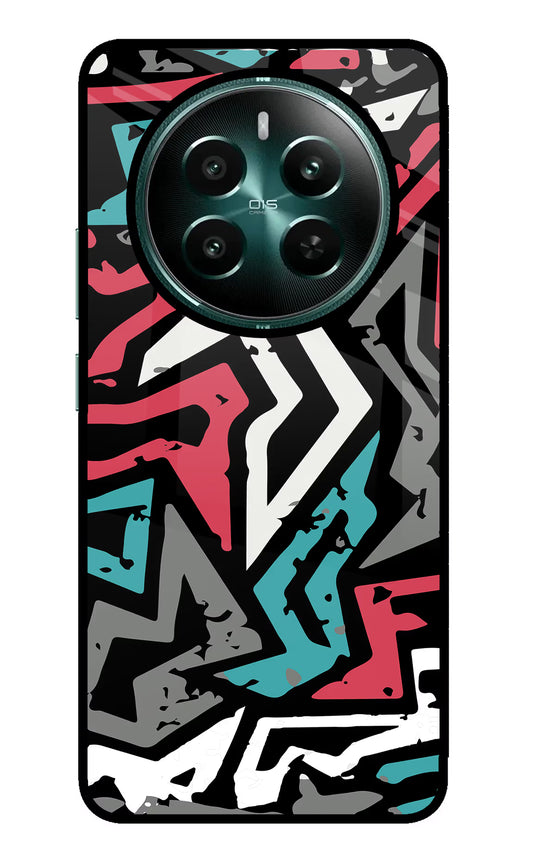 Geometric Graffiti Realme Narzo 70 5G/70 Pro 5G Glass Case