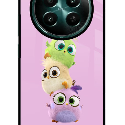 Cute Little Birds Realme Narzo 70 5G/70 Pro 5G Glass Case Back Cover by Casekaro