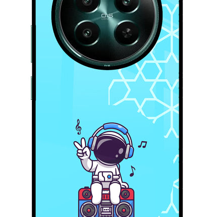 Cute Astronaut Chilling Realme Narzo 70 5G/70 Pro 5G Glass Case