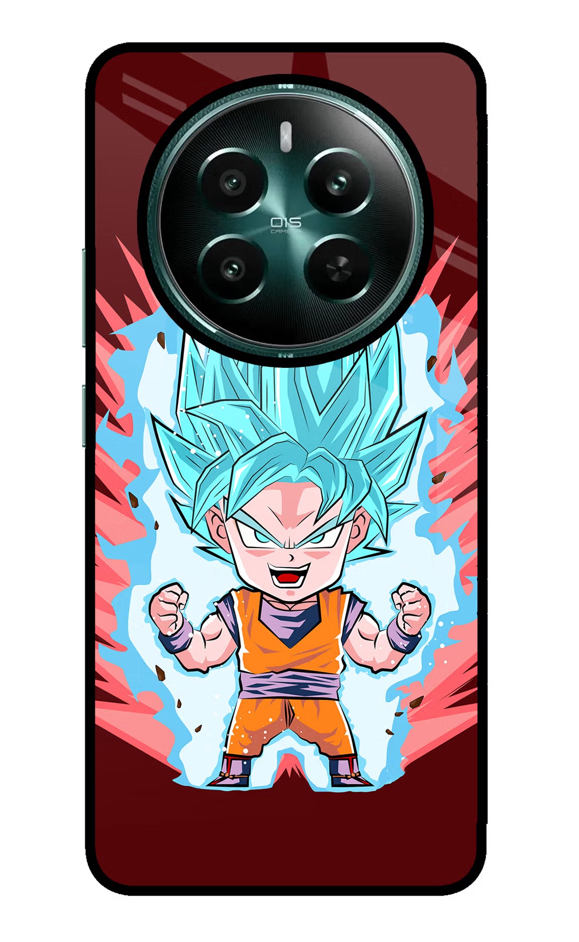 Goku Little Realme Narzo 70 5G/70 Pro 5G Glass Case Back Cover by Casekaro