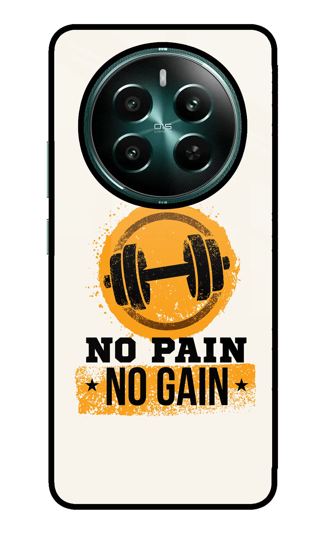 No Pain No Gain Realme Narzo 70 5G/70 Pro 5G Glass Case Back Cover by Casekaro