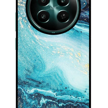 Blue Glitter Marble Realme Narzo 70 5G/70 Pro 5G Glass Case