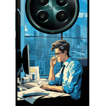 Focused Hustler (AI Generated) Realme Narzo 70 5G/70 Pro 5G Glass Case