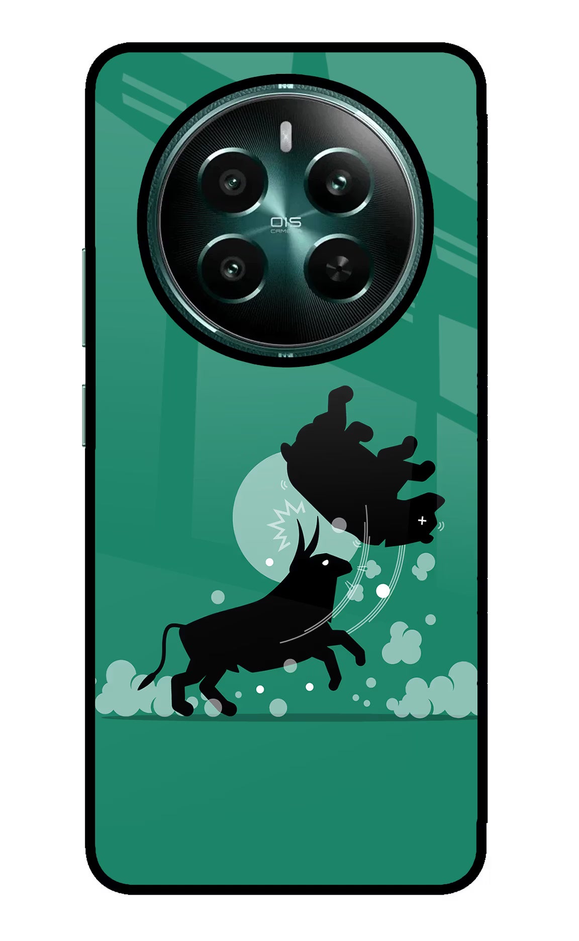 Bull Conqueror Realme Narzo 70 5G/70 Pro 5G Glass Case Back Cover by Casekaro