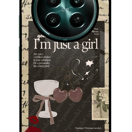 I am just a girl Realme Narzo 70 5G/70 Pro 5G Glass Case