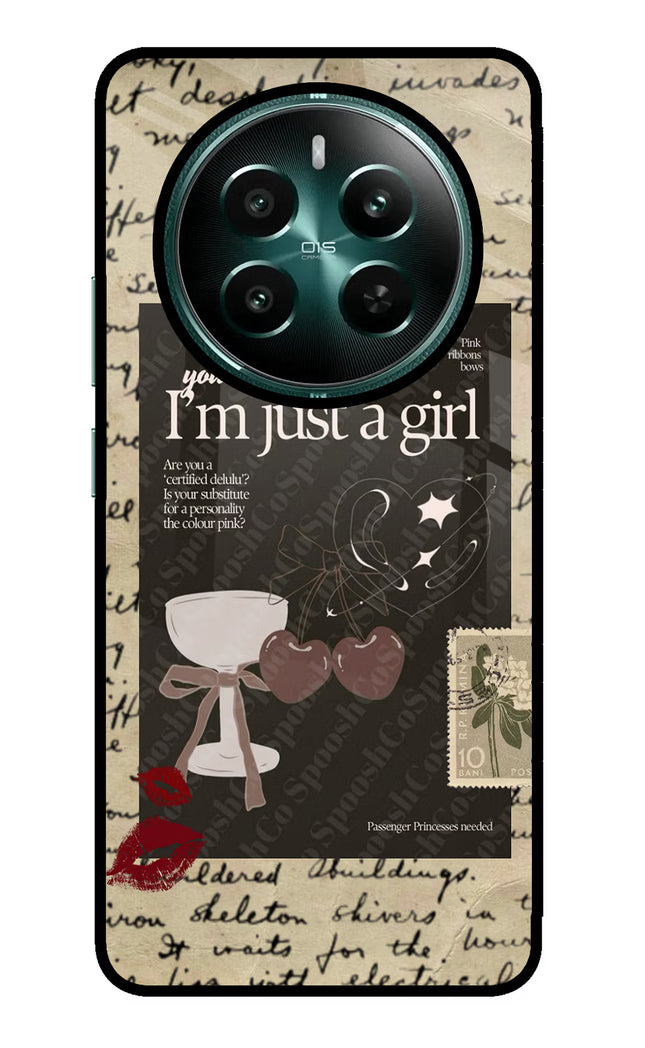 I am just a girl Realme Narzo 70 5G/70 Pro 5G Glass Case