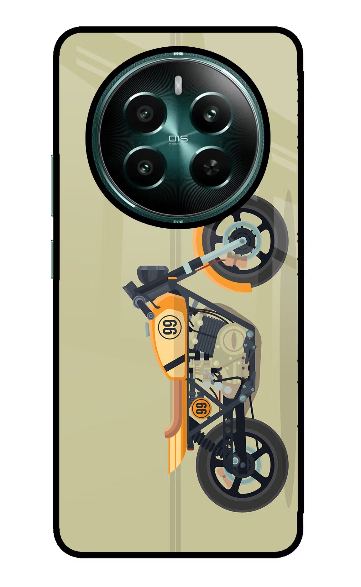 Vertical Speedster Realme Narzo 70 5G/70 Pro 5G Glass Case Back Cover by Casekaro