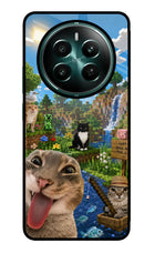 Minecraft Cat Chaos Realme Narzo 70 5G/70 Pro 5G Glass Case