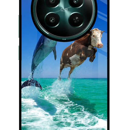 Dolphin vs Cow Realme Narzo 70 5G/70 Pro 5G Glass Case