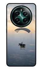 Skydiving Cow Realme Narzo 70 5G/70 Pro 5G Glass Case