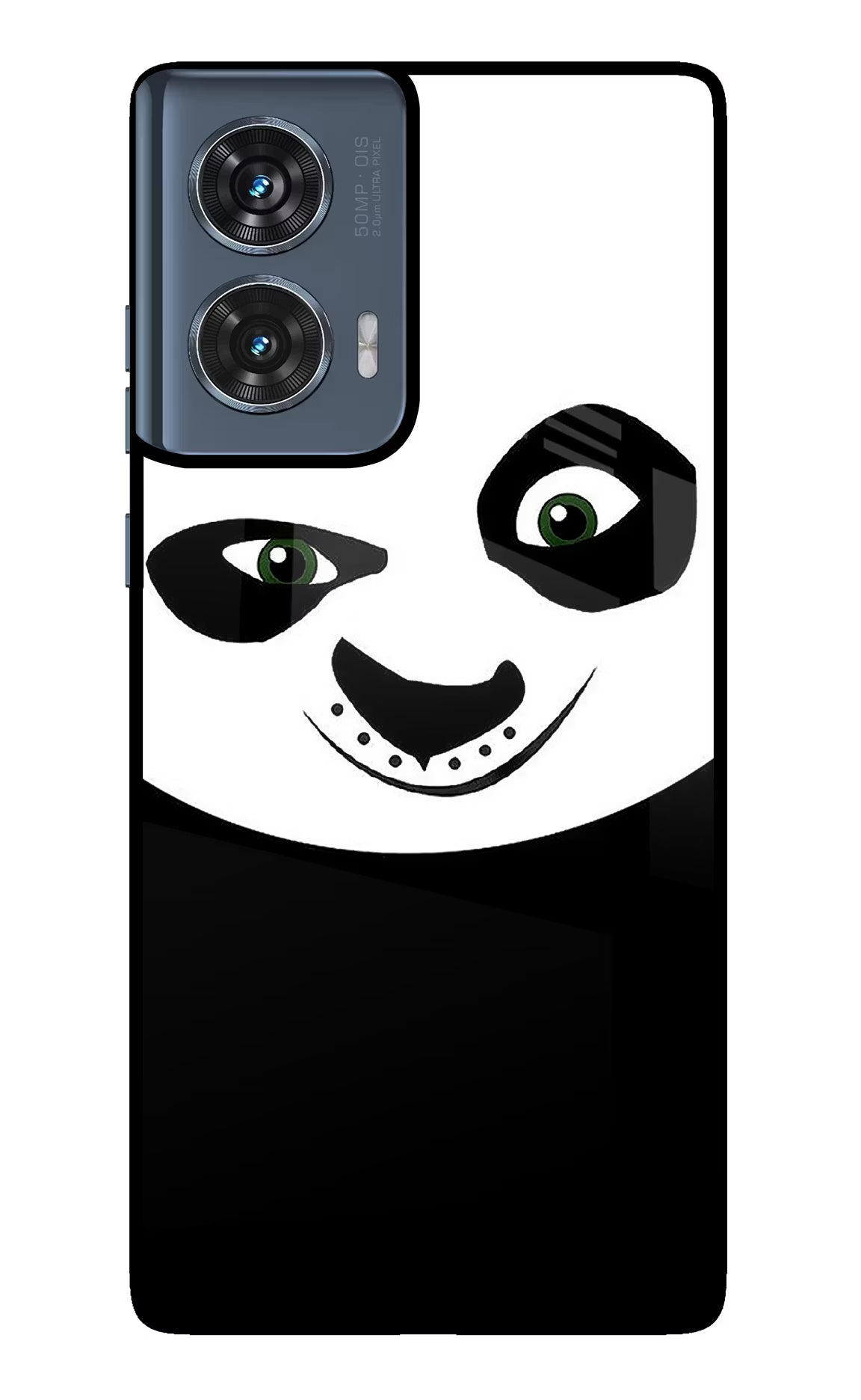 Panda Moto Edge 50 Fusion Glass Case Back Cover by Casekaro