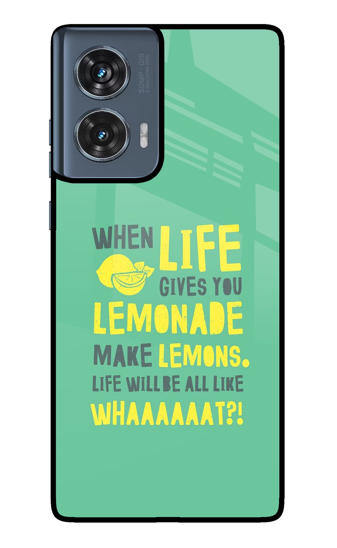 Quote Moto Edge 50 Fusion Glass Case Back Cover by Casekaro