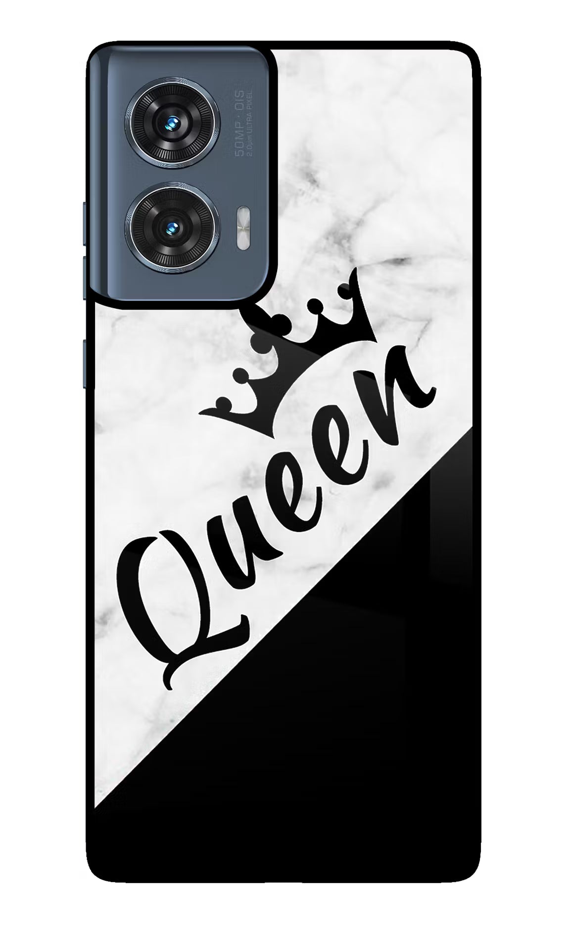 Queen Moto Edge 50 Fusion Glass Case