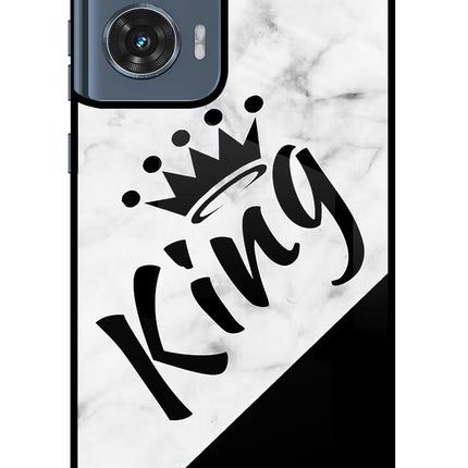 King Moto Edge 50 Fusion Glass Case Back Cover by Casekaro